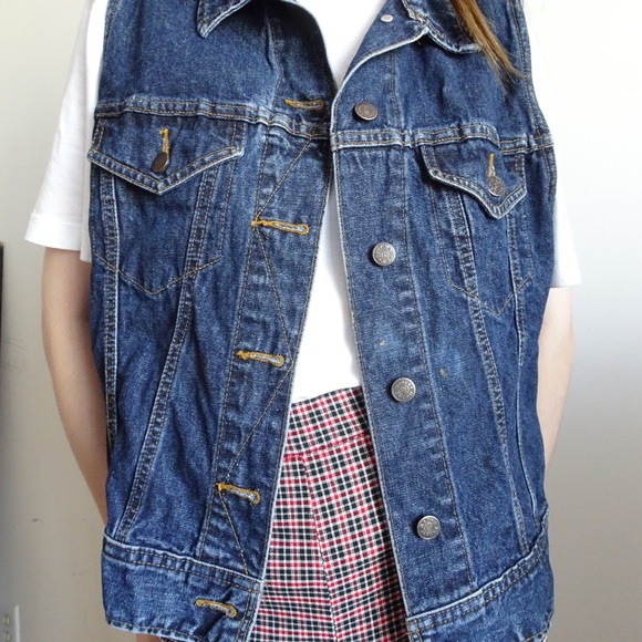 DENIM VEST JACKET - Picture 5 of 7